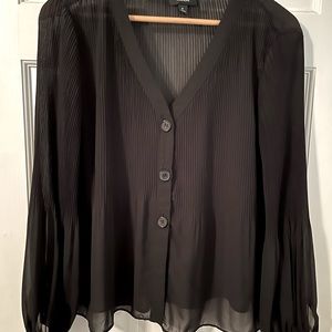 Black Sheer Alfani Dressy Top